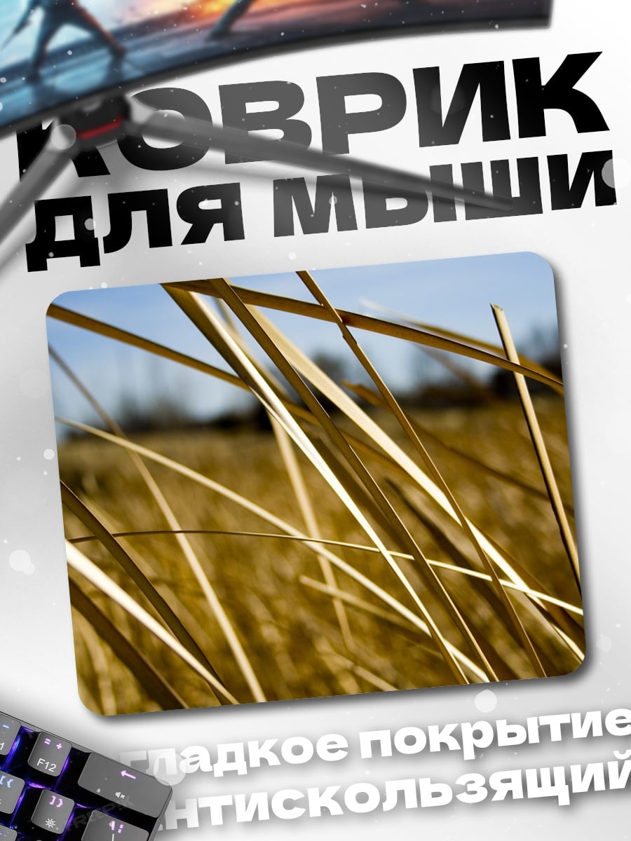 Коврик Сухие травы на ветру