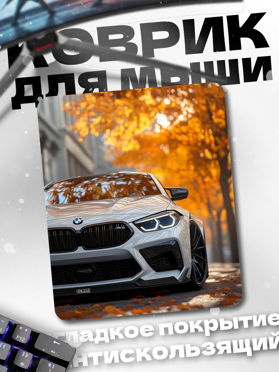 Коврик BMW осенний город