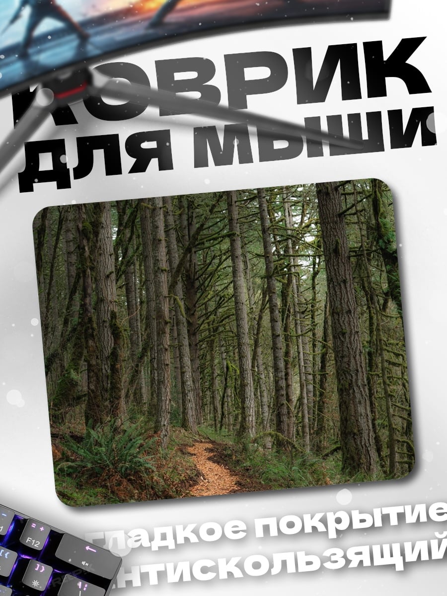 Коврик тропа в лесу