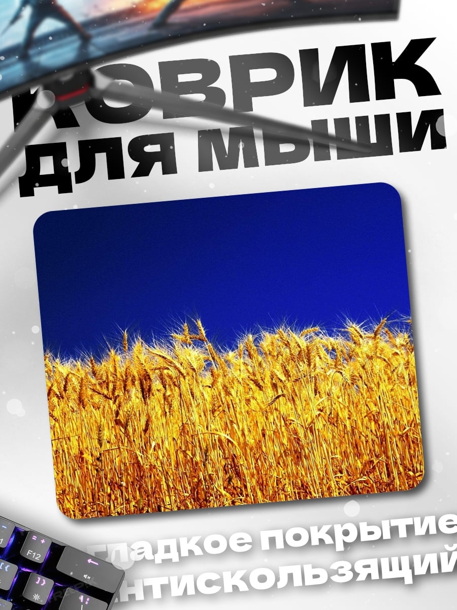 Коврик Золотое поле небо