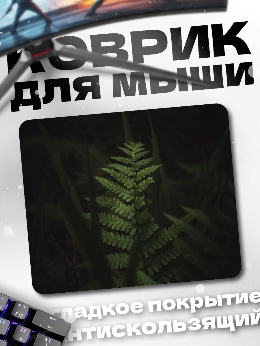 Коврик Зеленый папоротник
