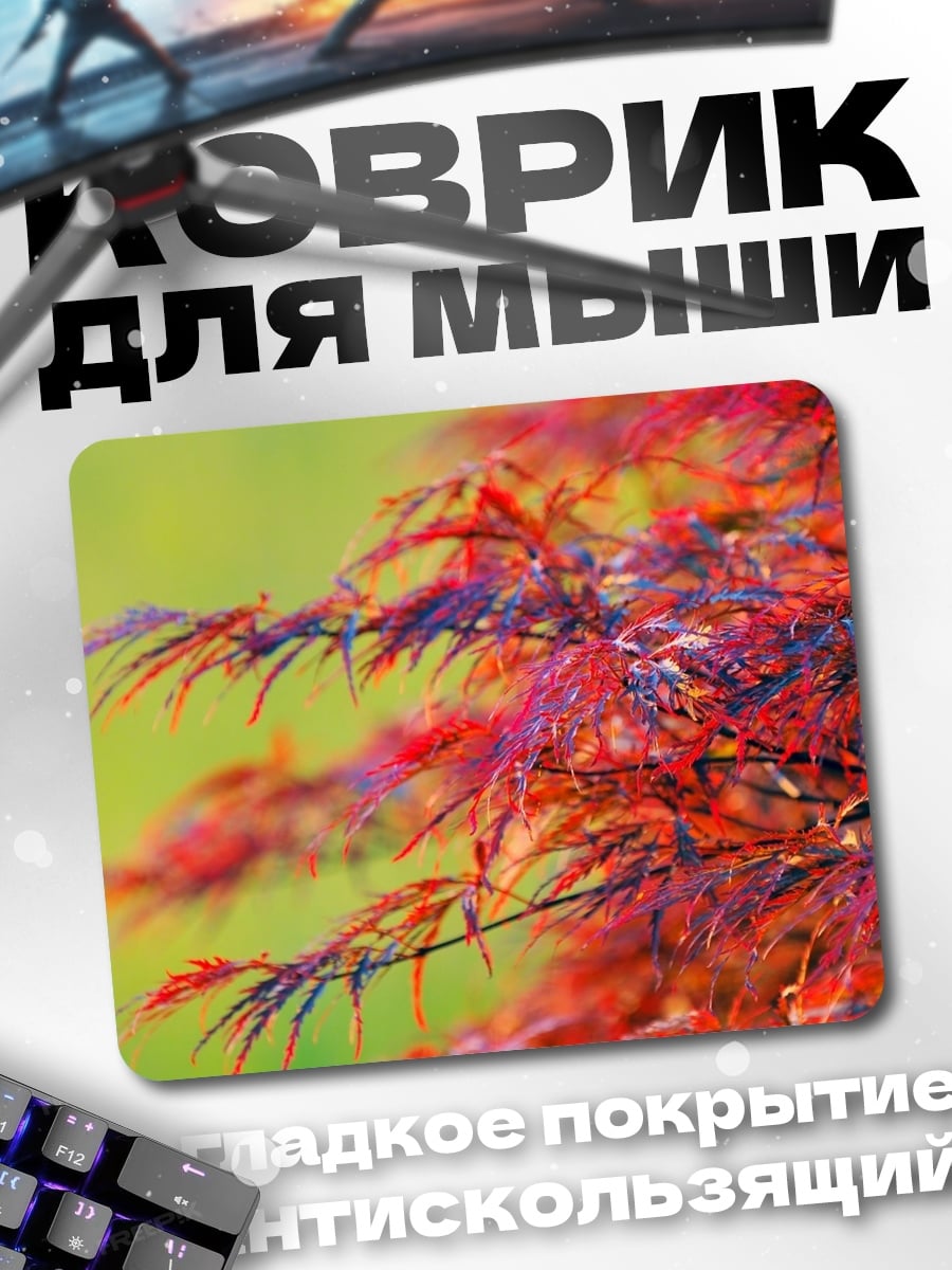 Коврик Красные листья