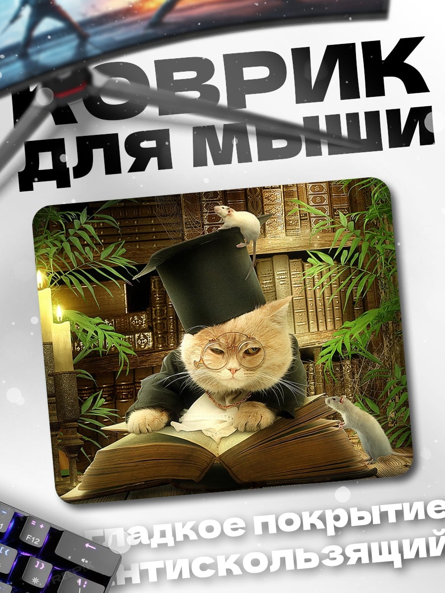 Коврик кот профессор