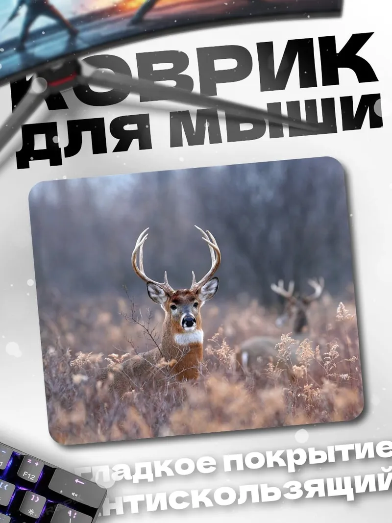 Коврик Олень в поле