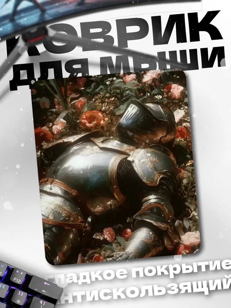 Коврик Рыцарь в цветах