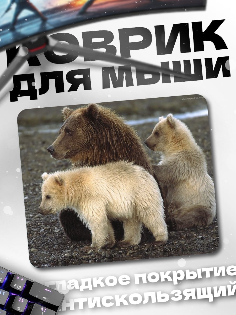 Коврик волк в тумане