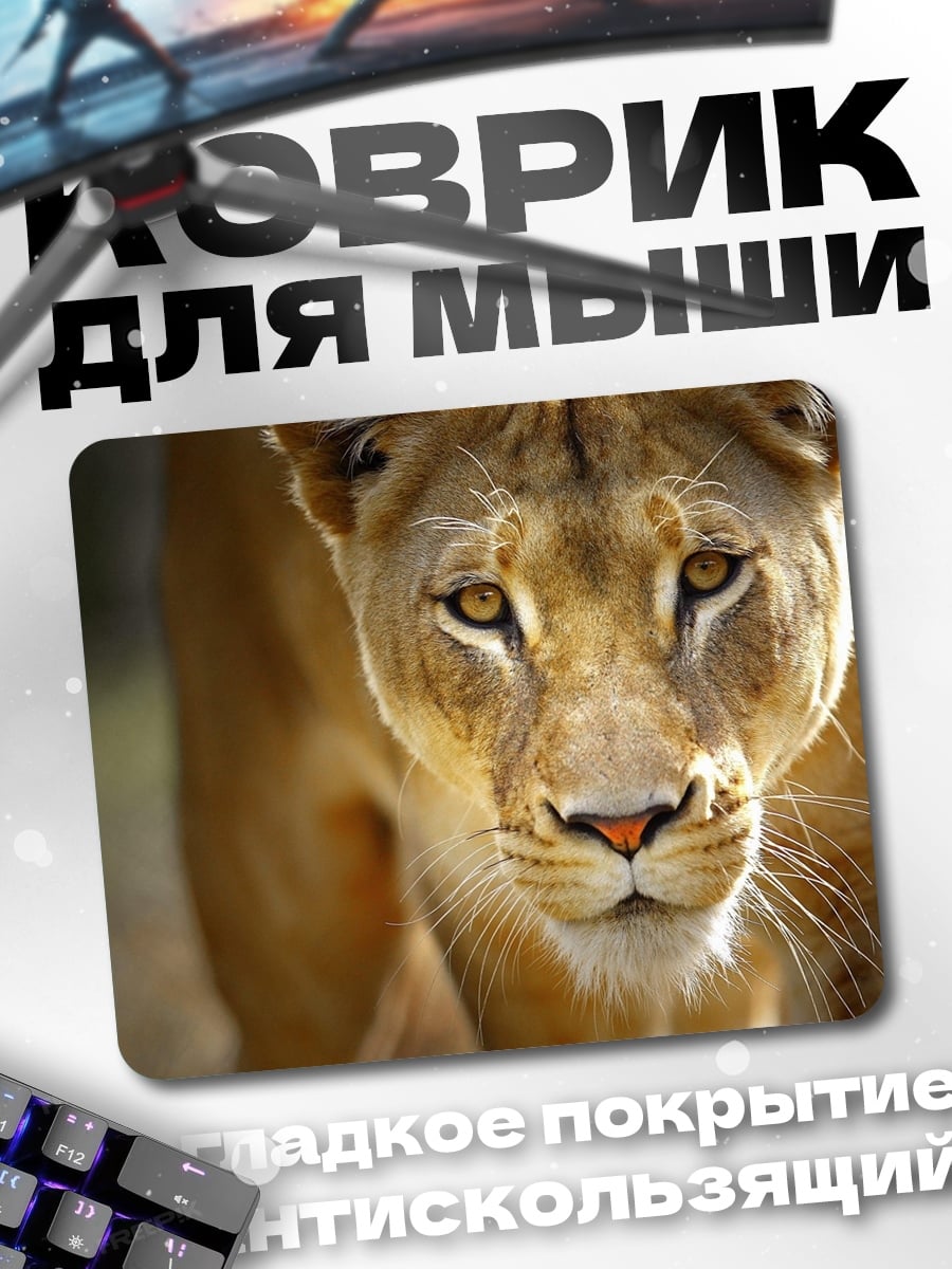 Коврик львица