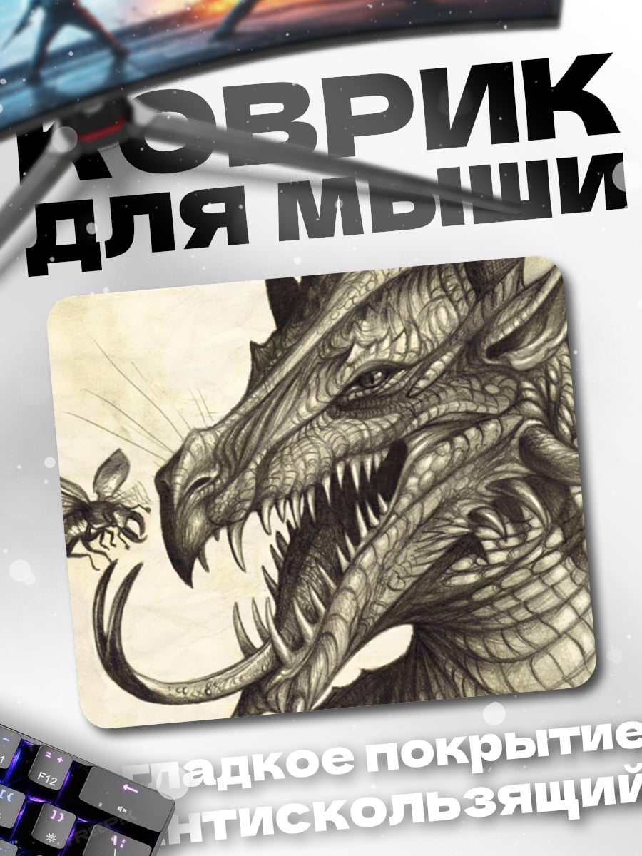 Коврик Дракон и муха