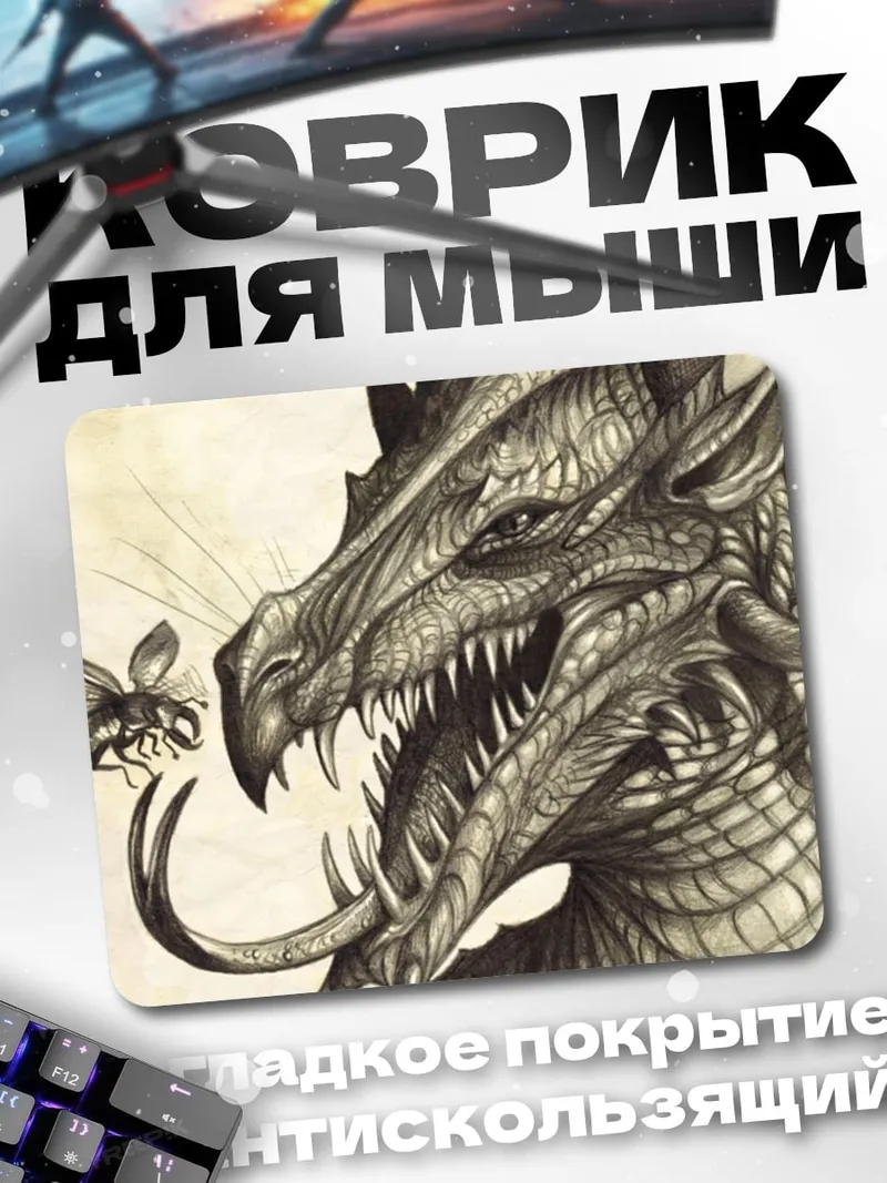 Коврик Дракон и муха