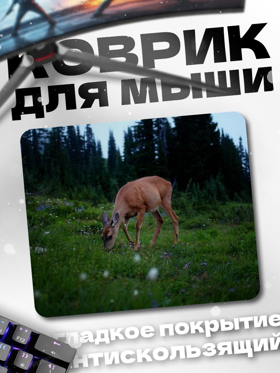 Коврик Олень в лесу