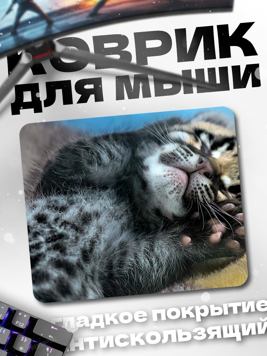 Коврик Леопард спит