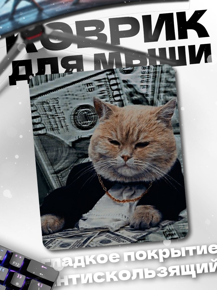 Коврик Кот в костюме