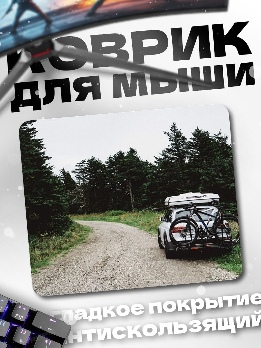 Коврик Автомобиль в лесу