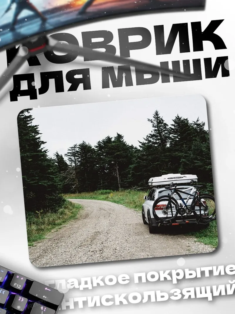 Коврик Автомобиль в лесу
