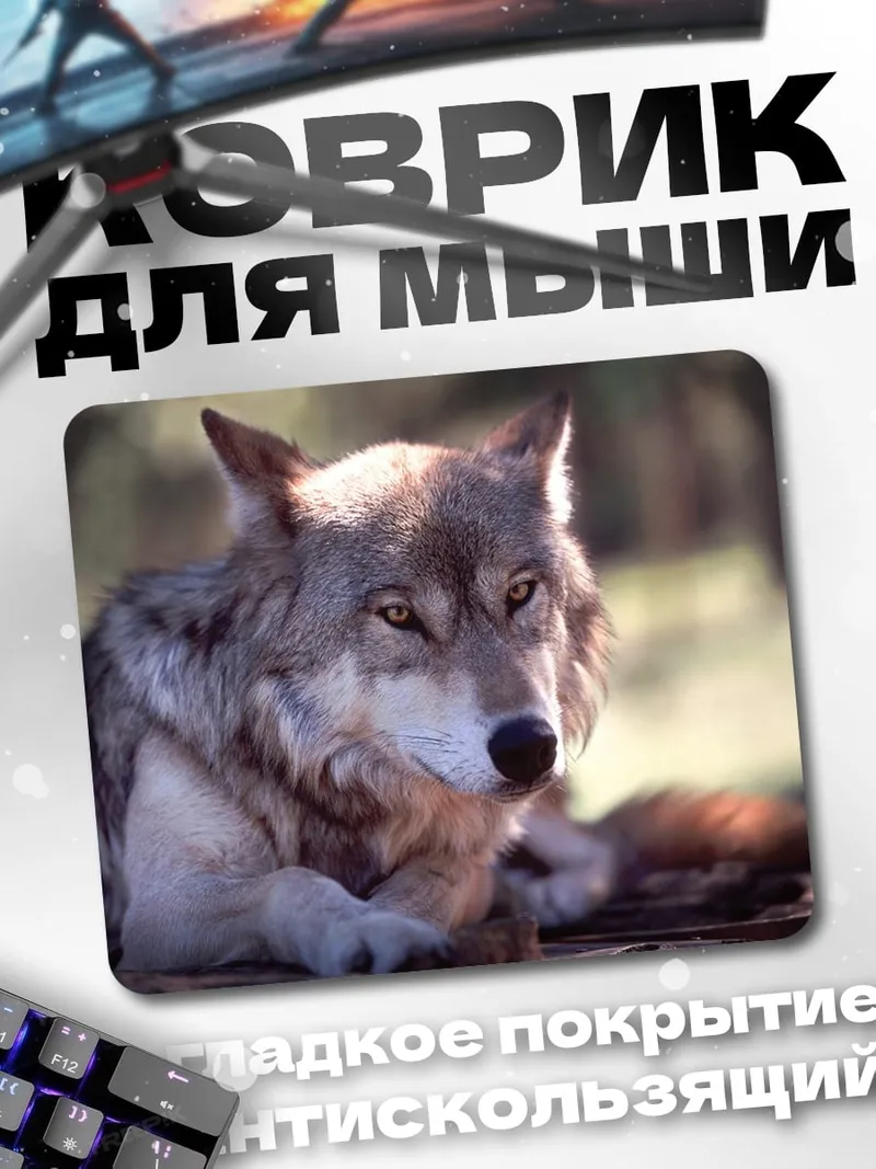 Коврик Серьезный волк
