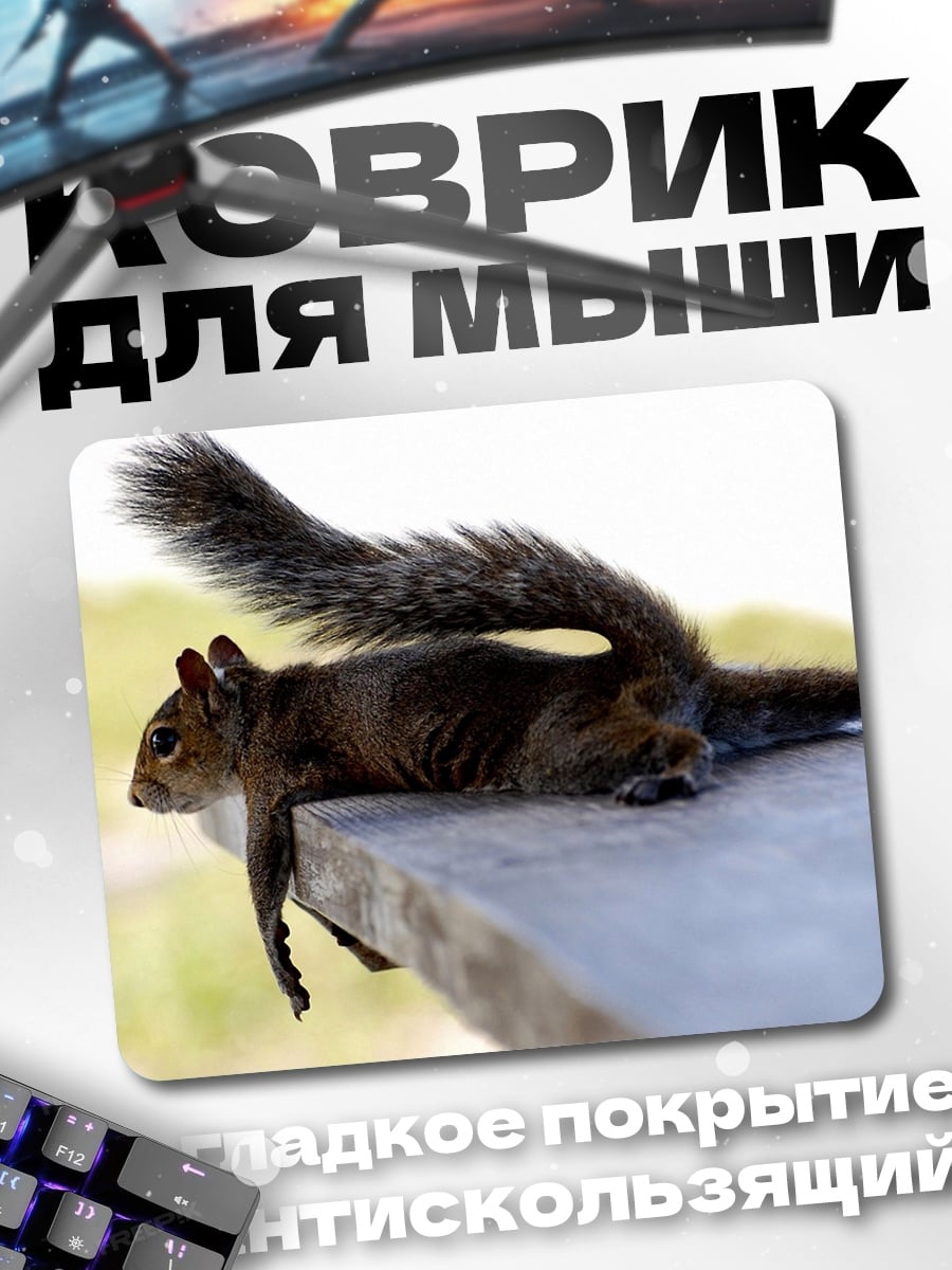 Коврик Ленивая белка