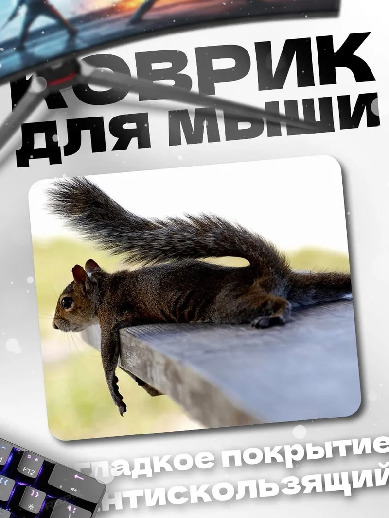Коврик Ленивая белка