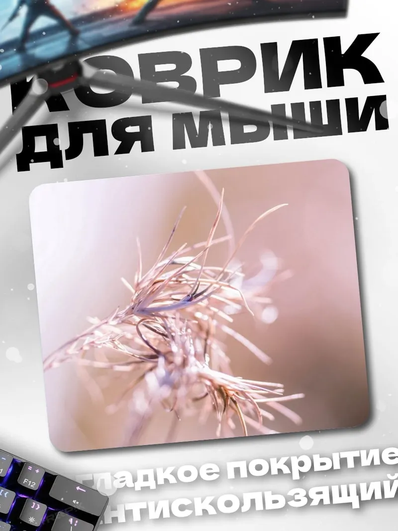 Коврик Сухая трава крупным планом
