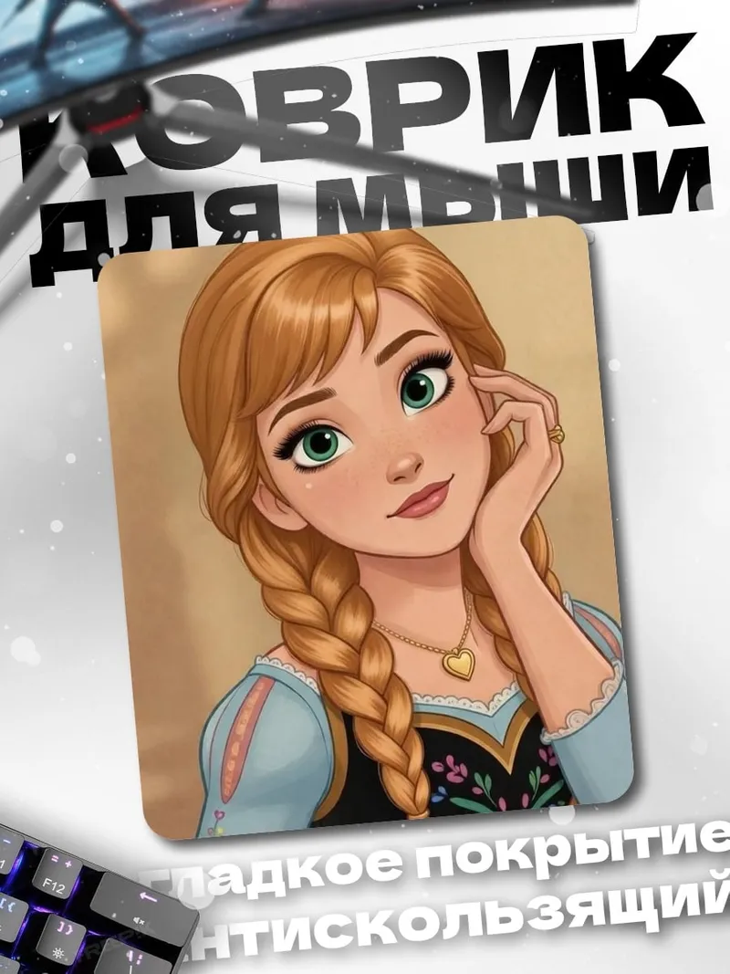 Коврик Принцесса Анна из Холодного Сердца