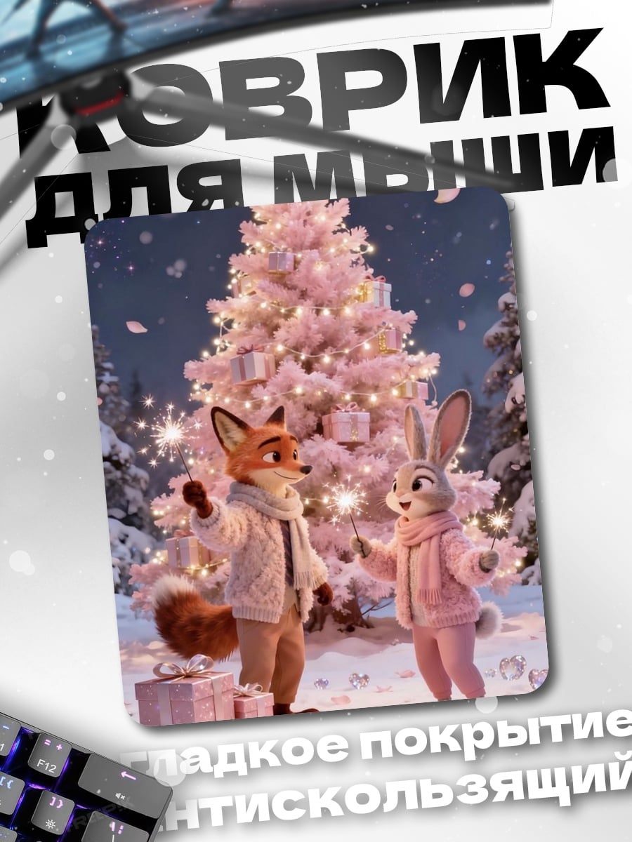 Коврик Лиса и кролик