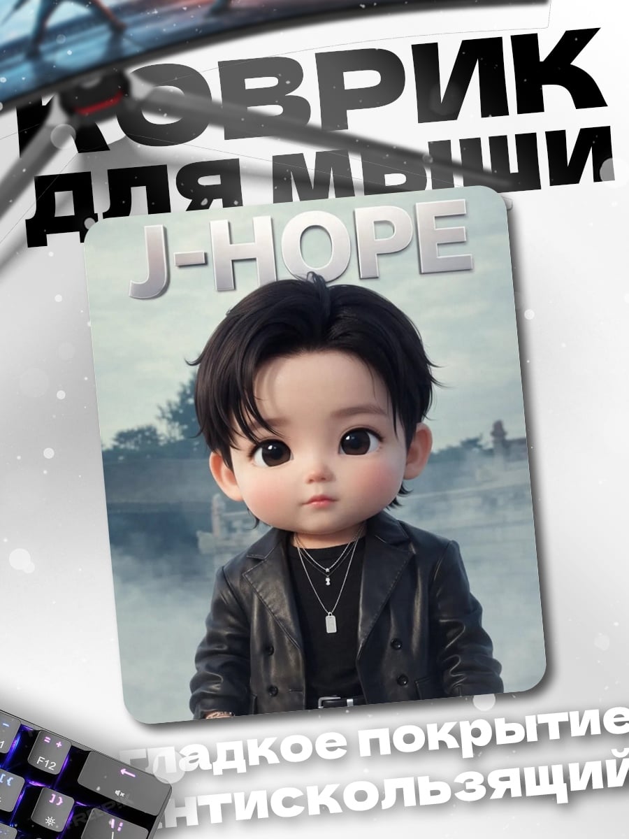 Коврик J-Hope Чиби арт