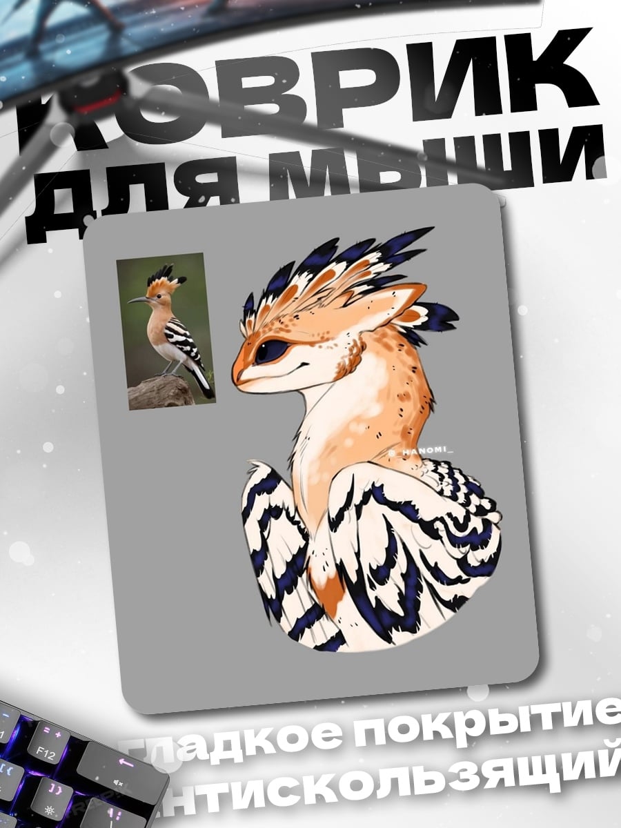 Коврик Птица удод