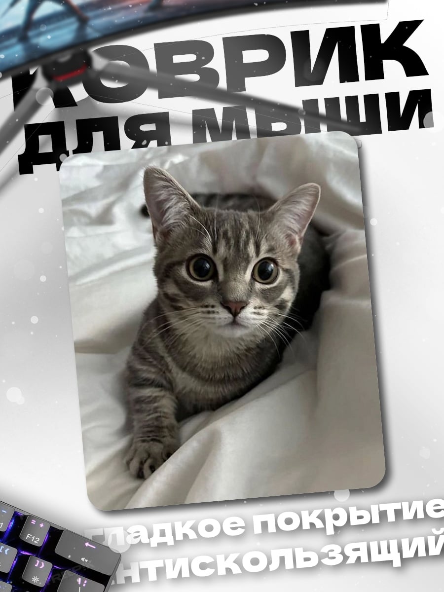 Коврик Котёнок на подушке