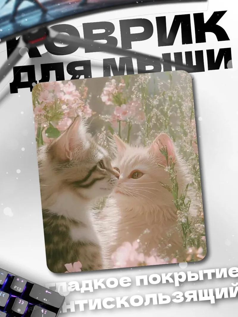 Коврик Два котенка