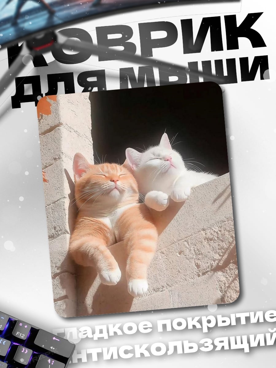 Коврик Два кота
