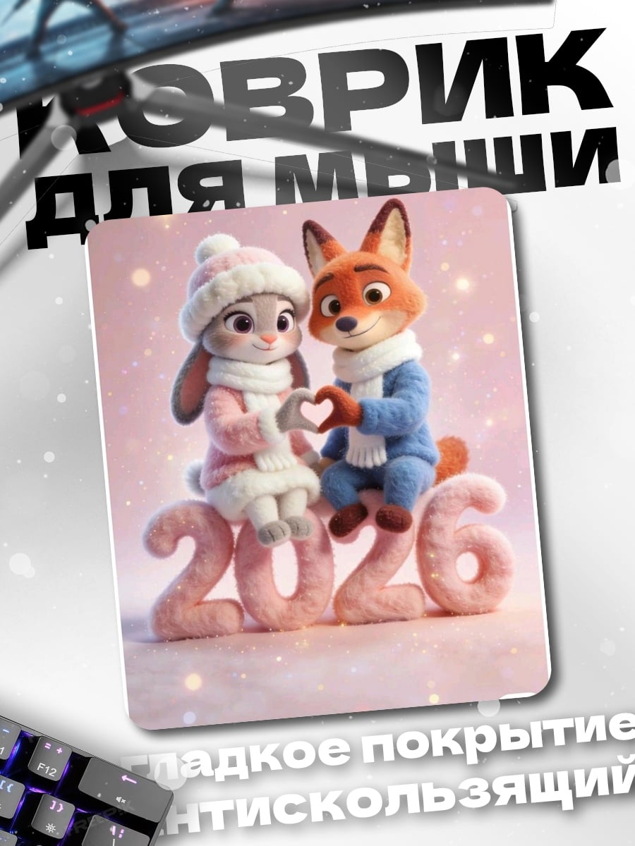 Коврик Кролик и лис