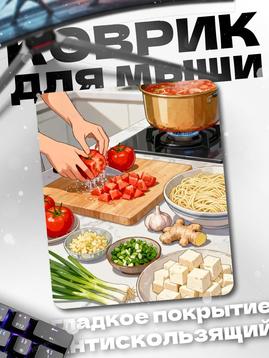 Коврик Готовка супа с тофу