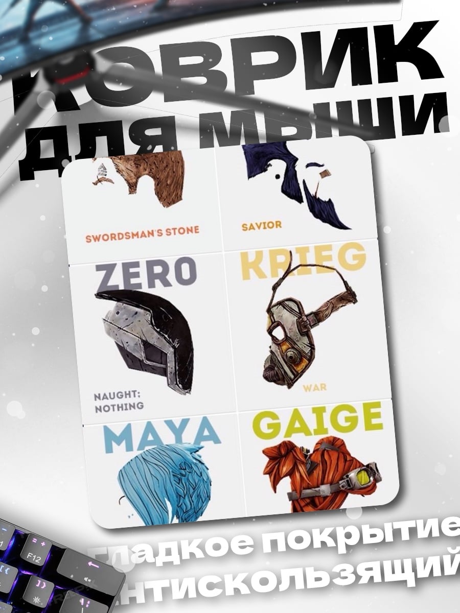 Коврик Персонажи Borderlands