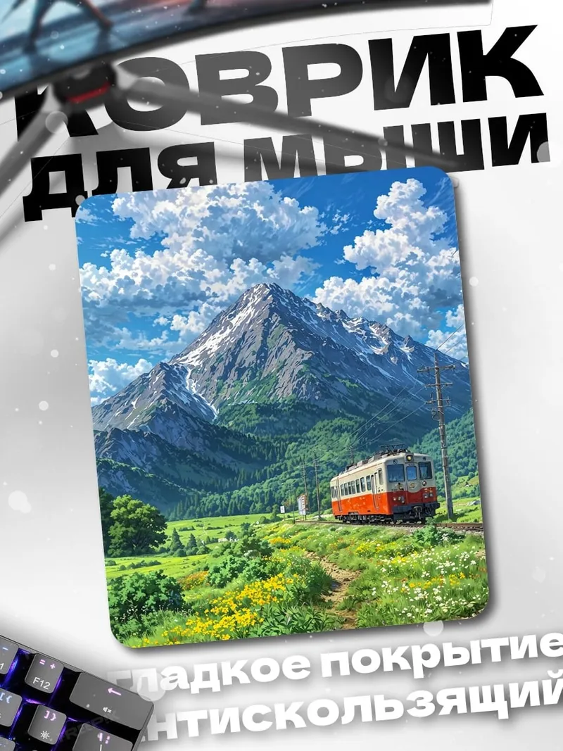 Коврик Поезд в горах