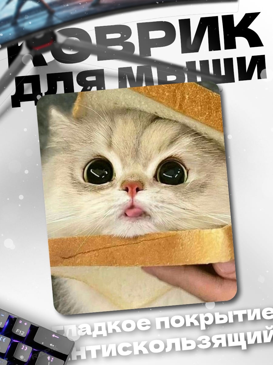 Коврик Кот в тосте