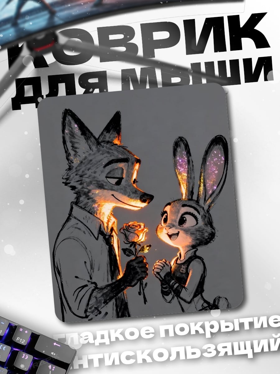 Коврик Лис и крольчиха