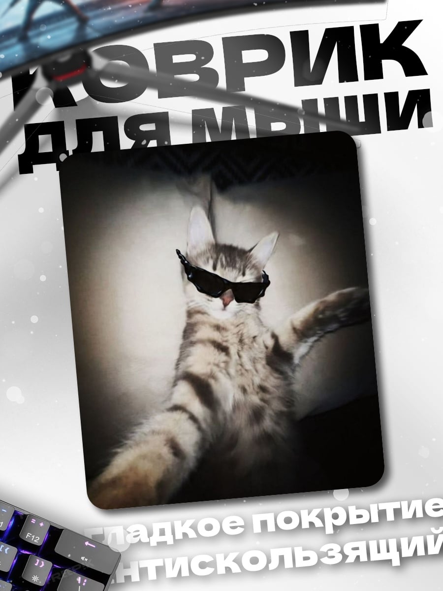 Коврик Кот в очках