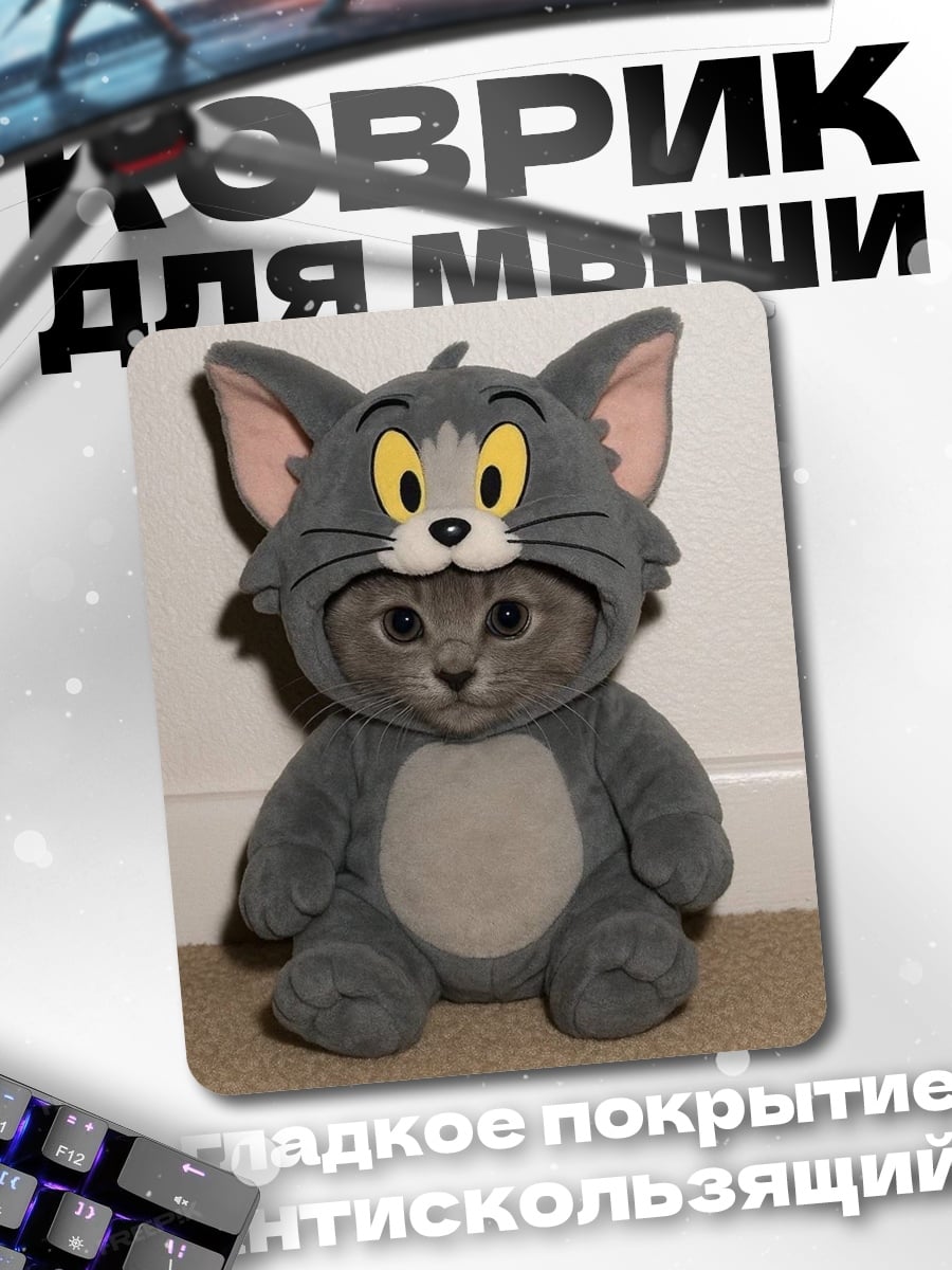 Коврик кот в костюме