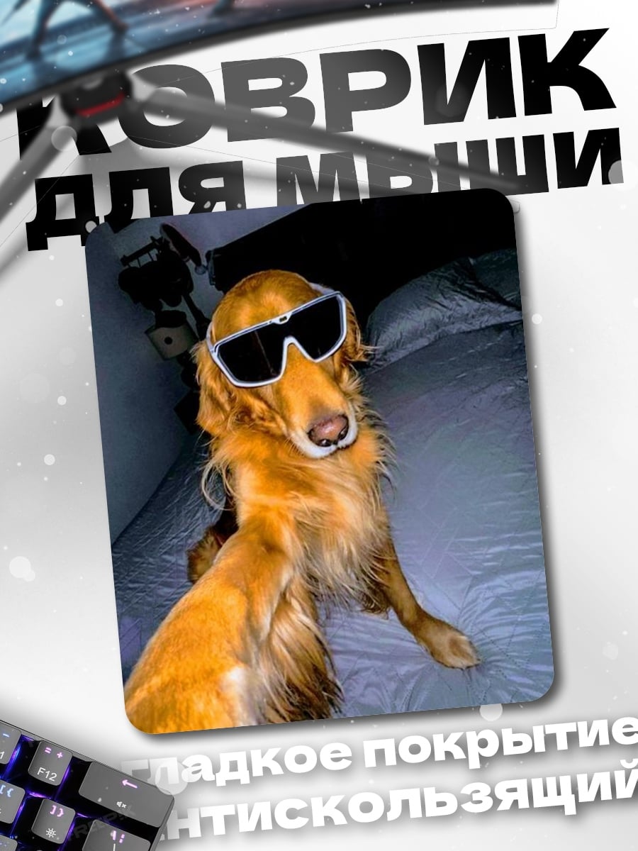 Коврик Собака в очках