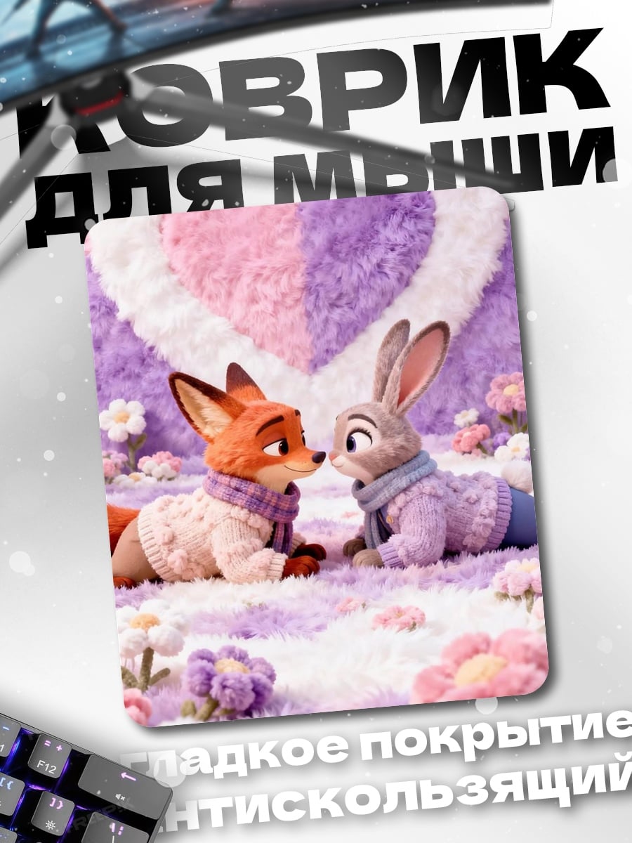 Коврик Ник и Джуди любовь