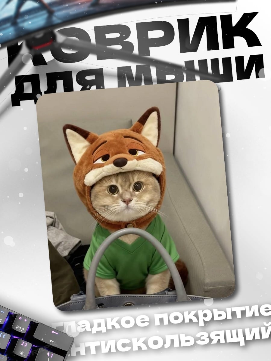 Коврик Кот в костюме