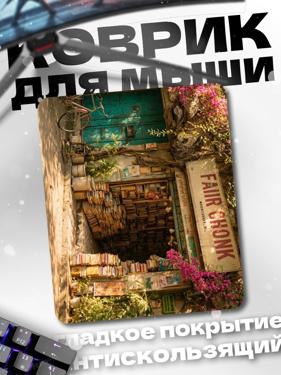 Коврик Улица с цветами