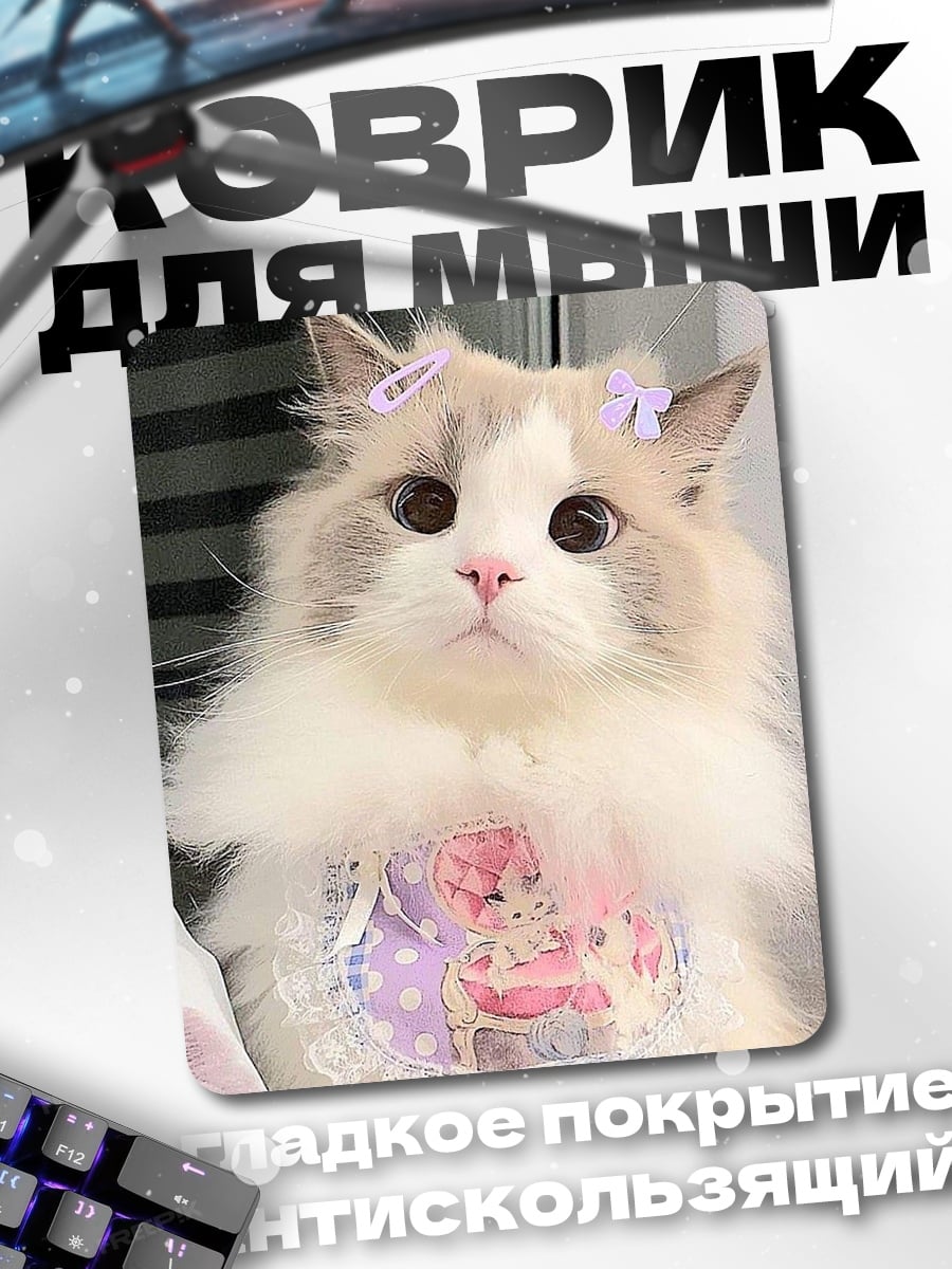 Коврик Пушистый котёнок
