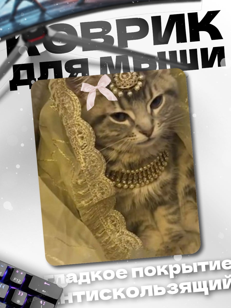 Коврик Кот в наряде