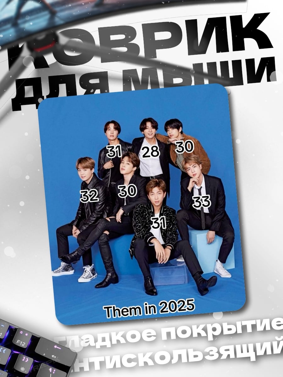 Коврик BTS в 2025