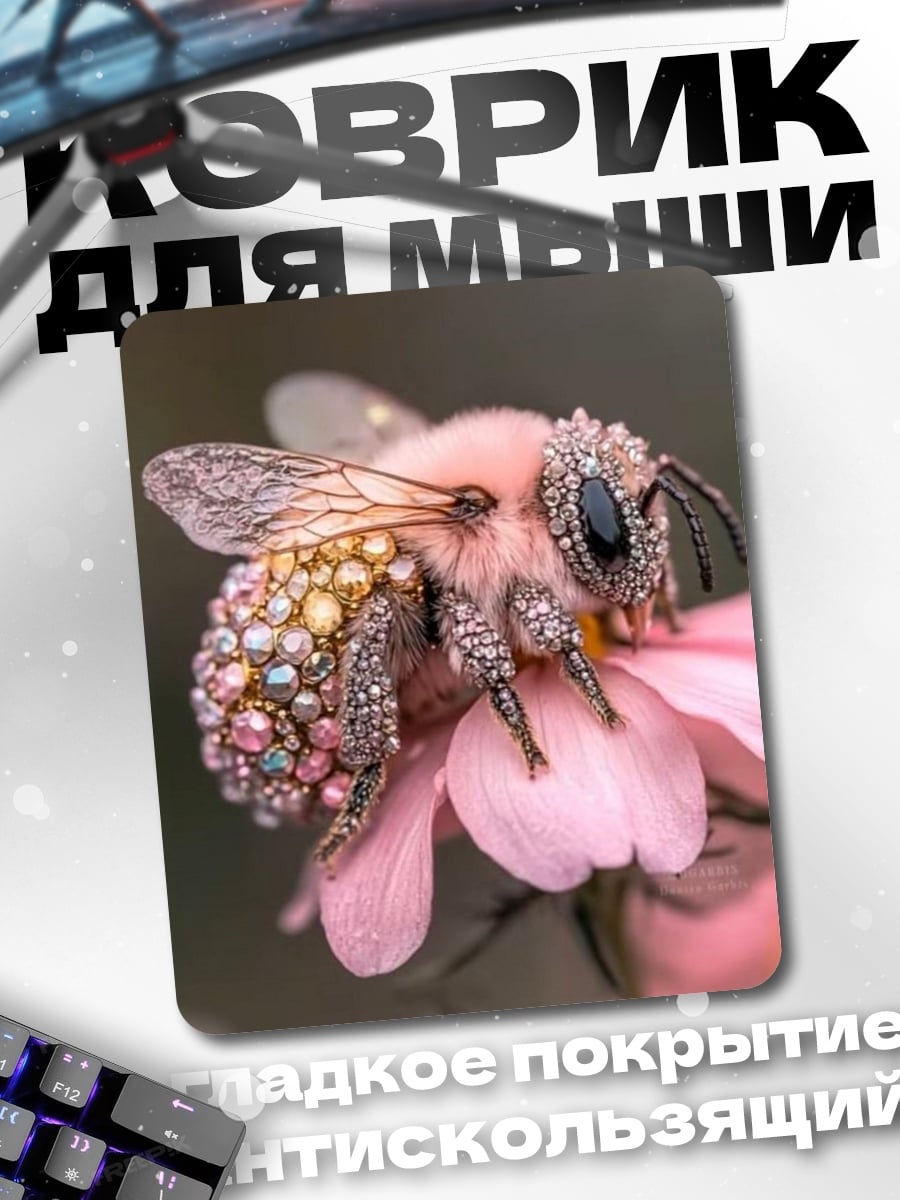 Коврик Пчела с камнями