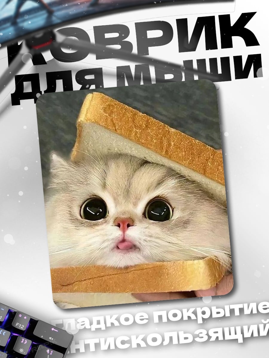 Коврик Кот в сэндвиче