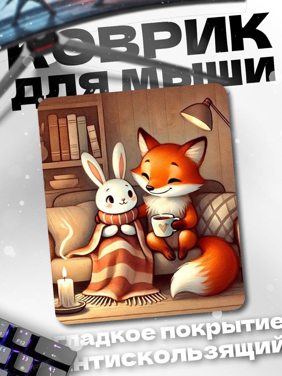 Коврик Лиса и кролик