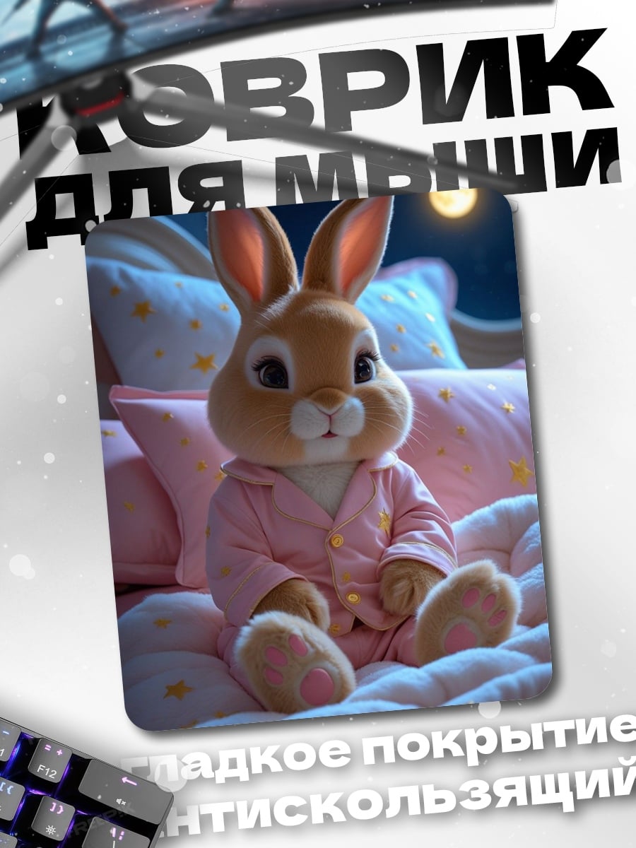 Коврик Кролик в пижаме