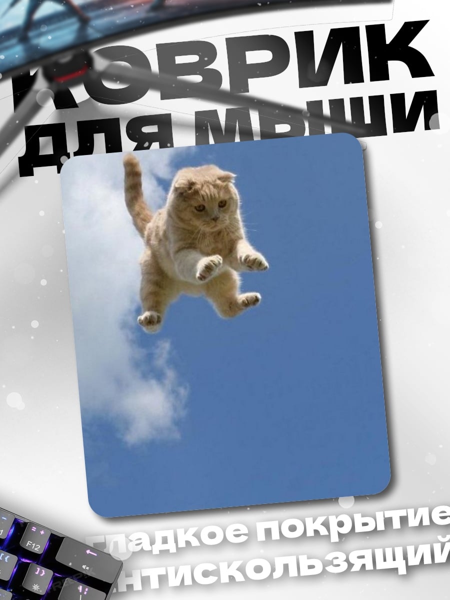 Коврик Кот в полете