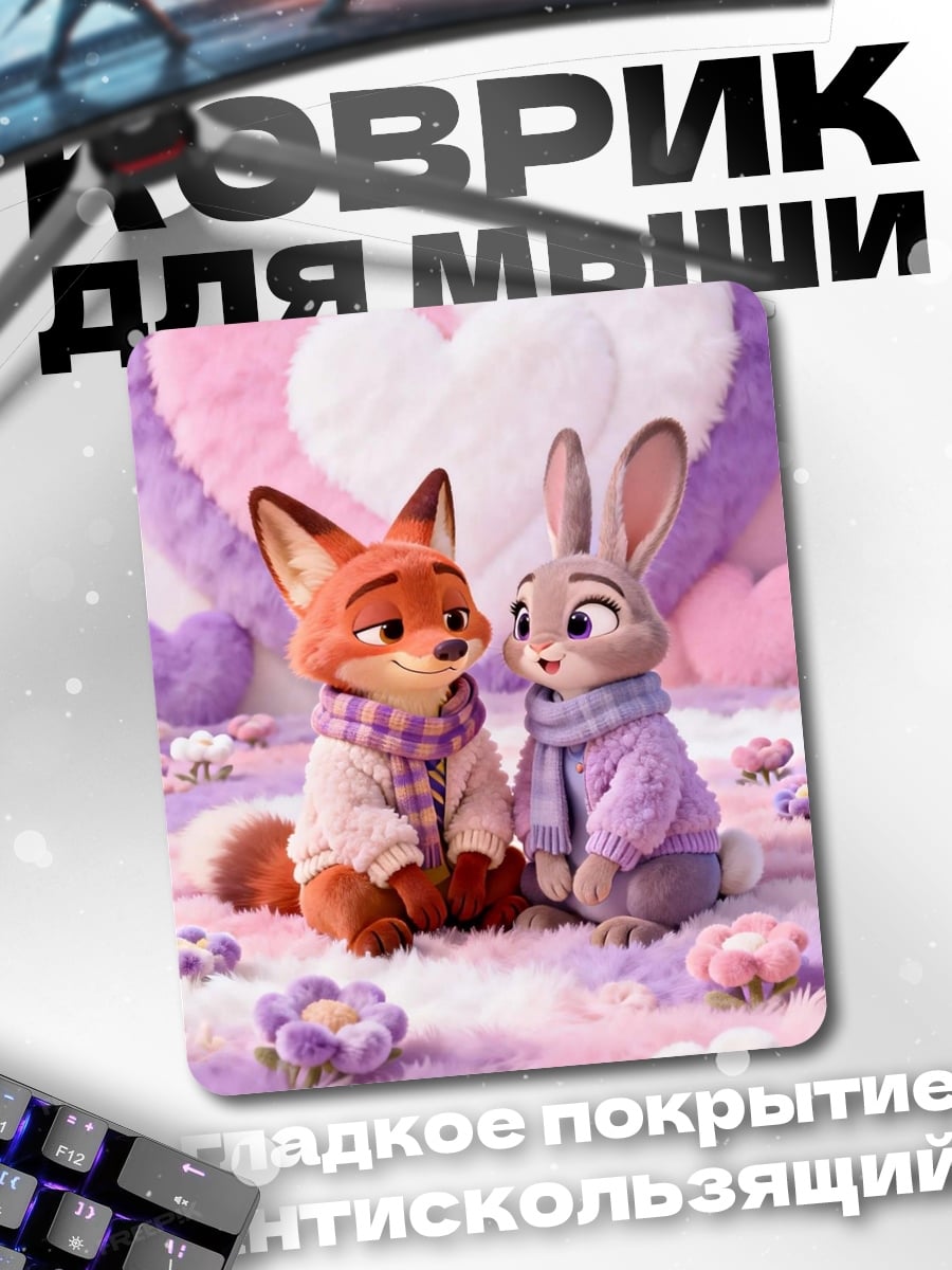Коврик Лиса и кролик